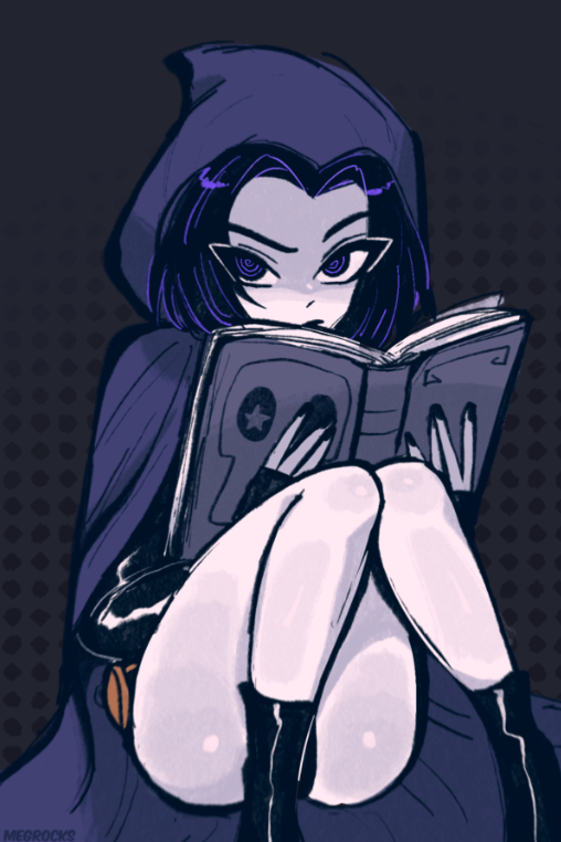 Reading Raven - Print
