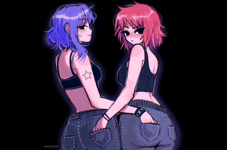 Kim and Ramona Jeans - Print