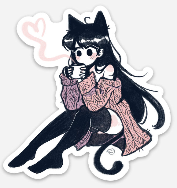 Cozy CatKomi - Sticker