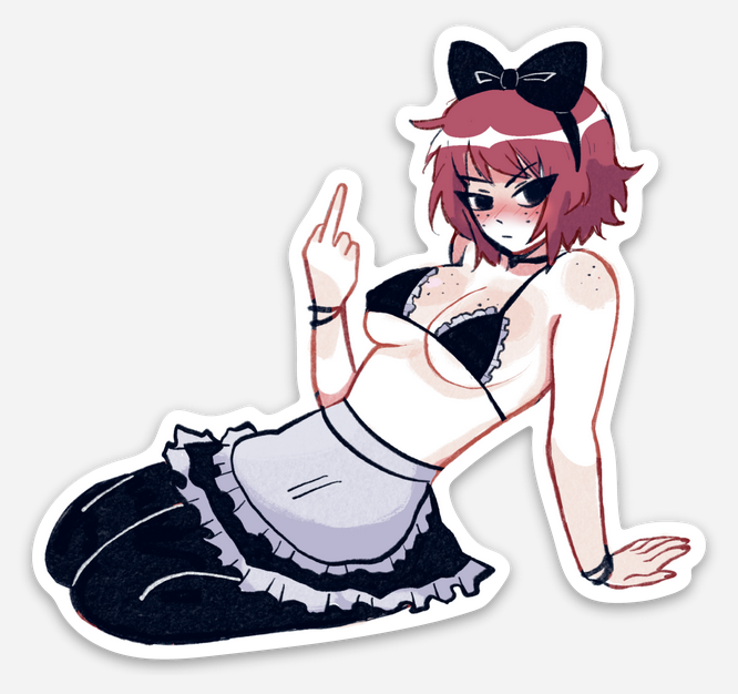 Maid Kim Finger - Sticker
