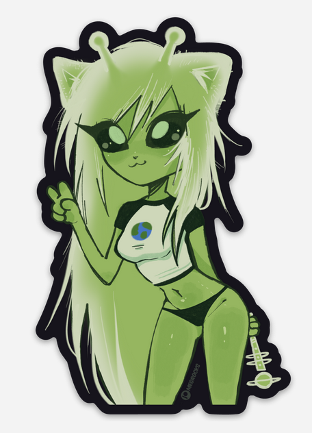 Glorp Kitty - Sticker (nsfw)