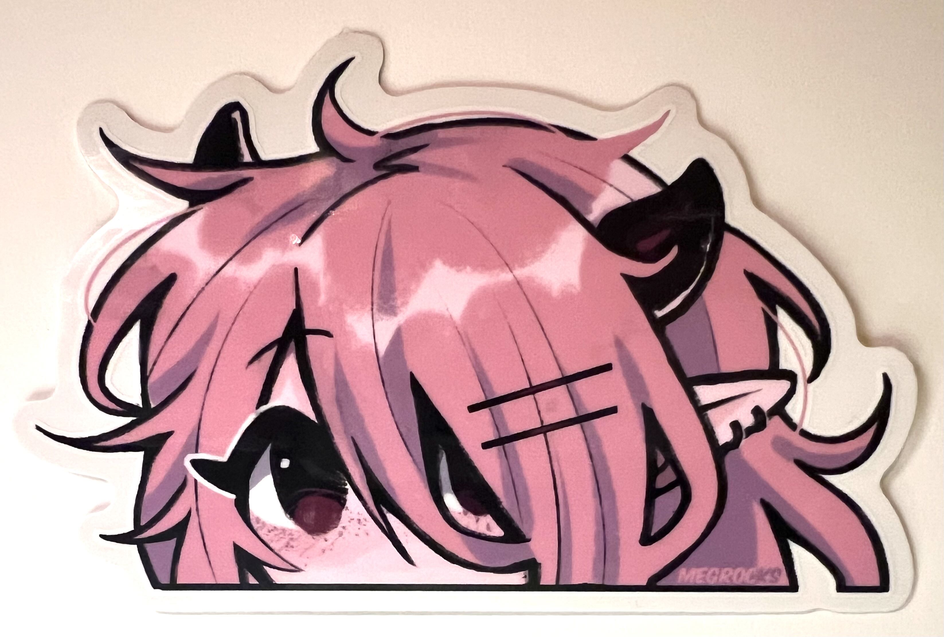 June Peek (clear) - Sticker