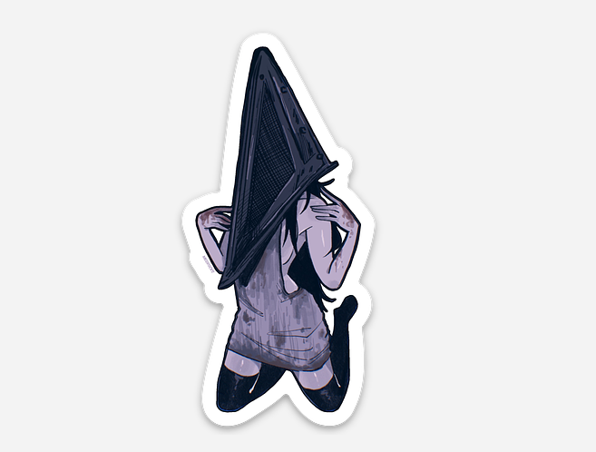 pyramid girl - sticker