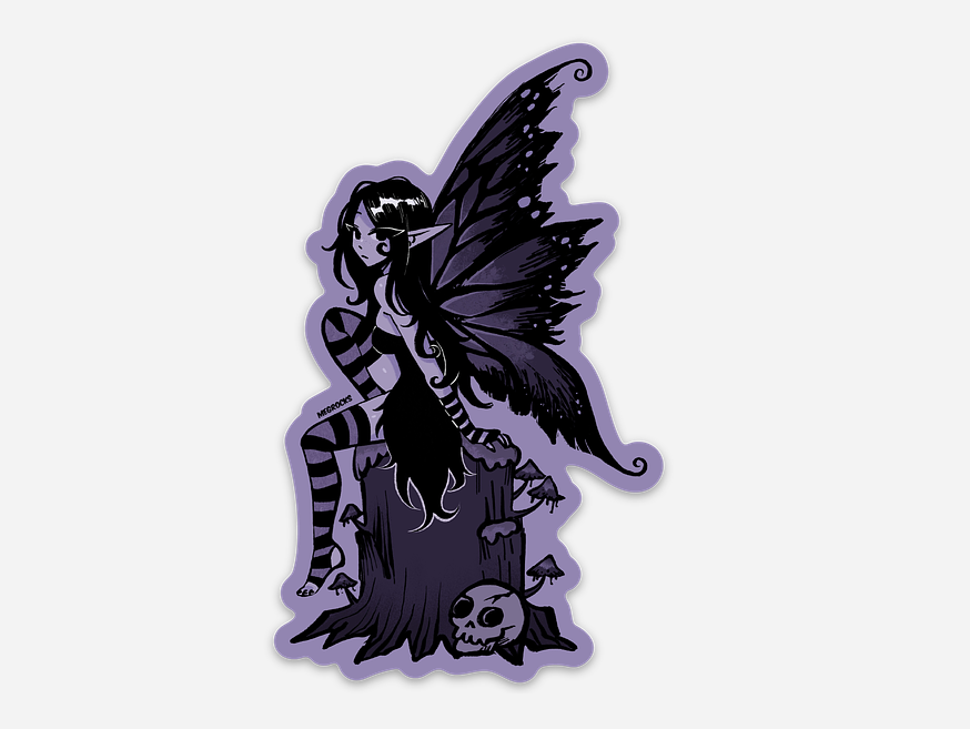 goth faerie - sticker